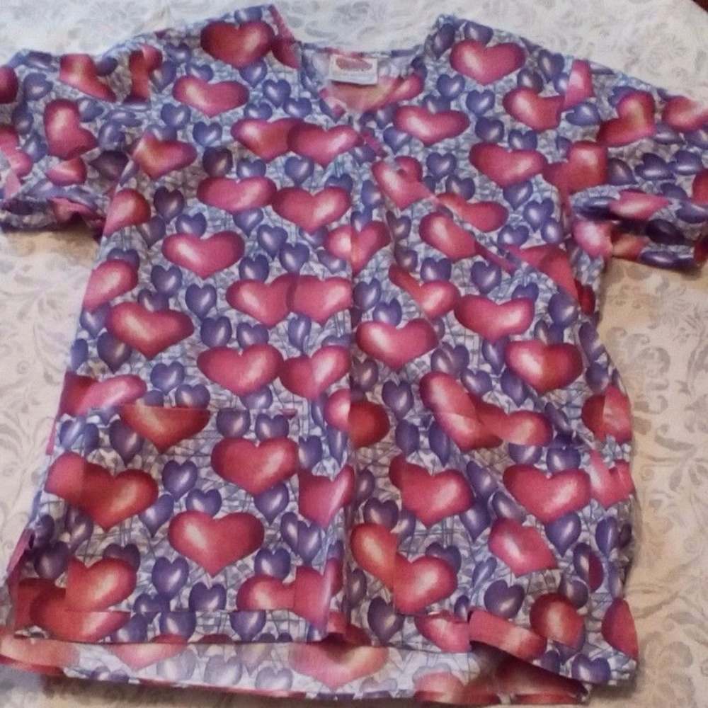 Durable Fashion Scrub Wear Srub Top Size M